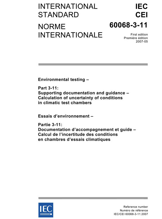Cover IEC 60068-3-11:2007